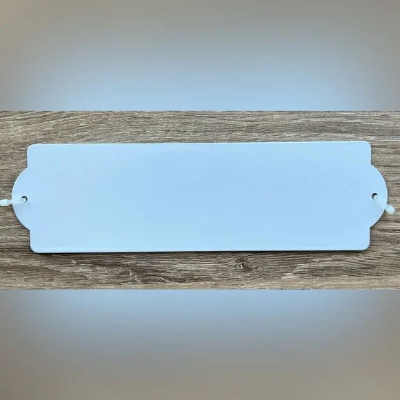 NWOT Nightmare on ELM ST. White Metal Black Letters Tin Sign 7.75” x 2.25” - Picture 2 of 2